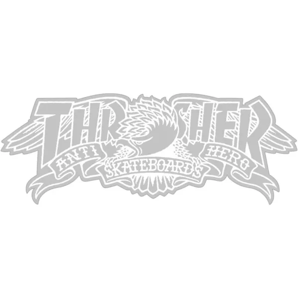 thrasher x antihero sticker mag banner 8in
