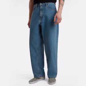 Check-5 baggy denim pants
