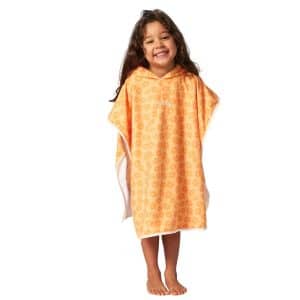 Mixed Hooded Towel Poncho Girl