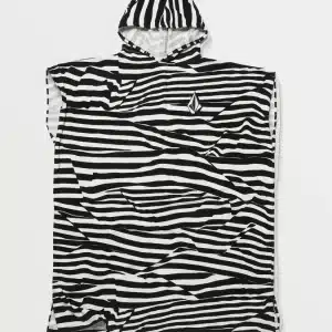 Hooded Changing Towel - WHITE BLACK