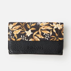 Mixed Floral Mid Wallet