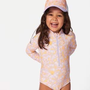 Rainbow Tide Long Sleeve Surfsuit Girl (1-8 years)