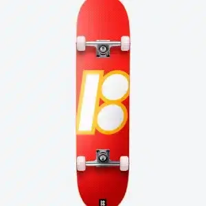 Plan B Slanted OG Red 7.75" Complete Skateboard