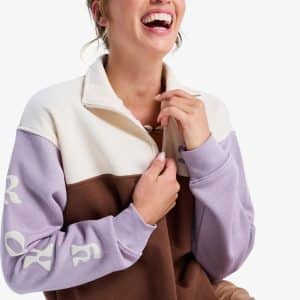 View Point Block - Half Zip Colour Block Fleece for Women