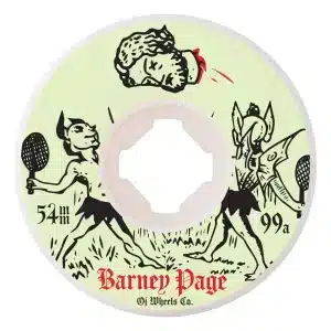 OJ Skateboard Wheels 54mm Barney Page Original - White