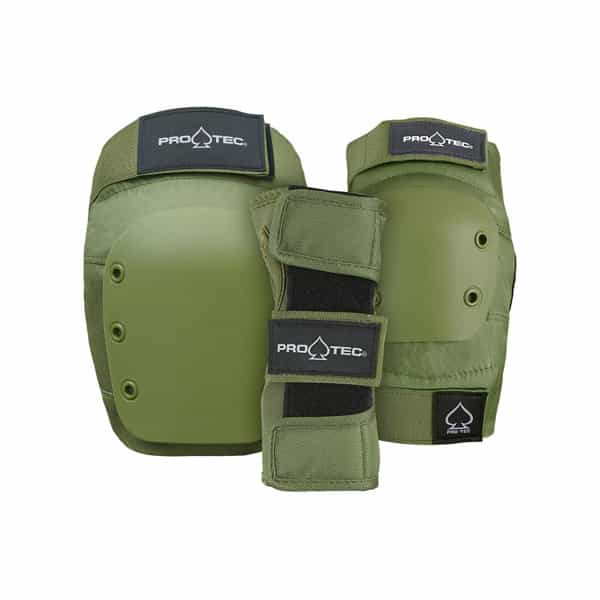 Pro-Tec Padset Street Gear Junior 3 Pack Army Green at BAYSIXTY6