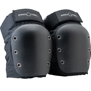 Street Open Back Knee Pads - Black