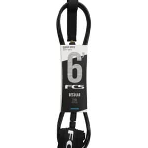 FCS 6  Reg Classic Leash Black