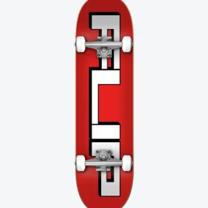 Flip Square Logo Red 8.0" Complete Skateboard