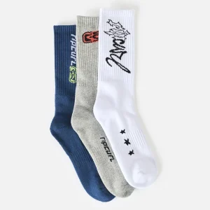 Retro Crew Sock - 3 Pack